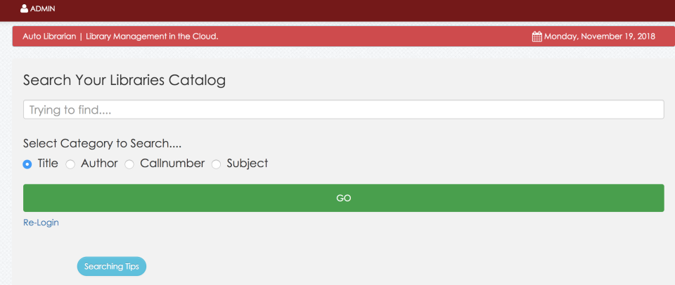 screenshot of Auto Librarian